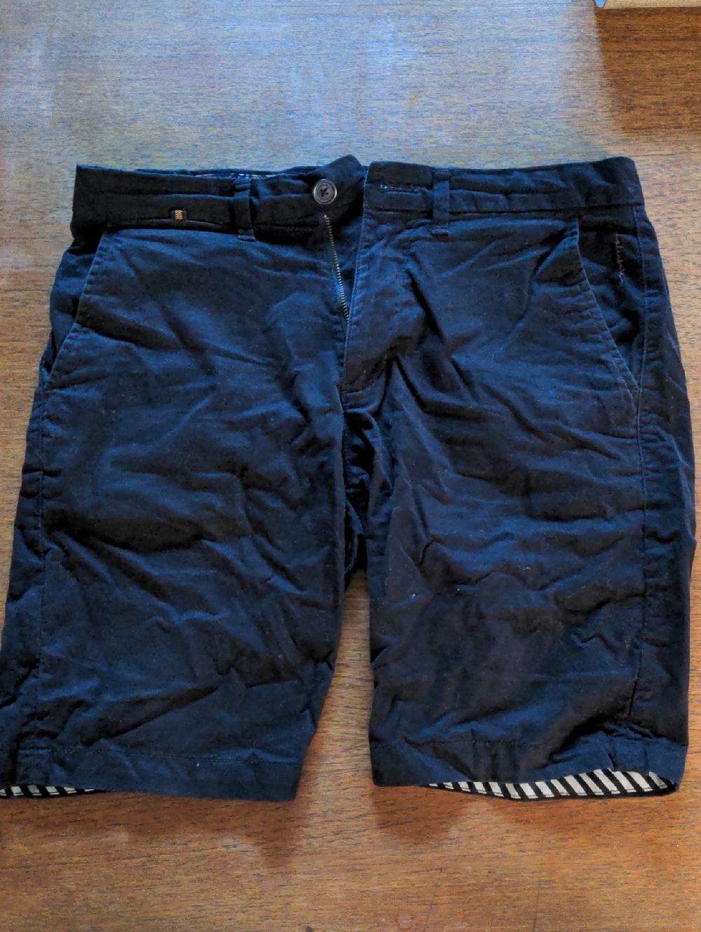 Denim & Flower Men's Black Chino Shorts
